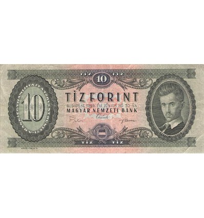 10 Forint Hongrie 1969