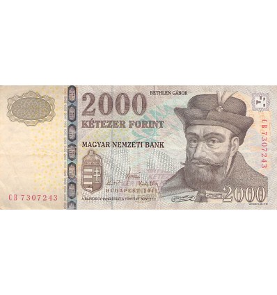2000 Forint Hongrie 2013 - 3 Signatures