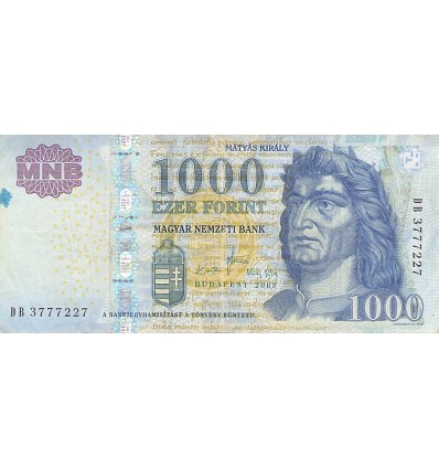 1000 Forint Hongrie 2009