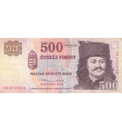 500 Forint Hongrie 2013