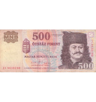 500 Forint Hongrie 2008