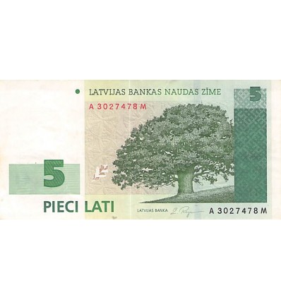 5 Lati Lettonie 2001