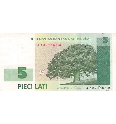 5 Lati Lettonie 2001
