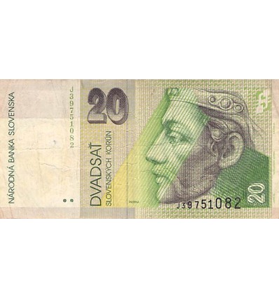 20 Couronnes Slovaquie 1999