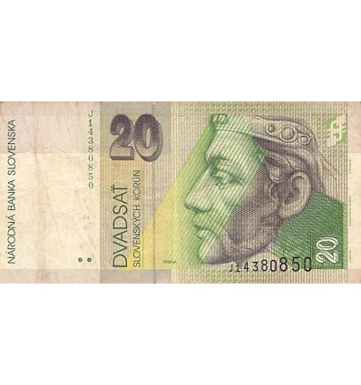 20 Couronnes Slovaquie 1999