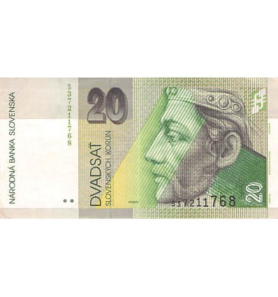 20 Couronnes Slovaquie 2004