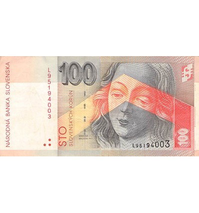 100 Couronnes Slovaquie 2001
