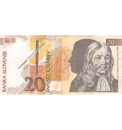 20 Tolarjev Slovénie 1992