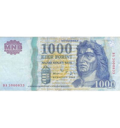 1000 Forint Hongrie 2005