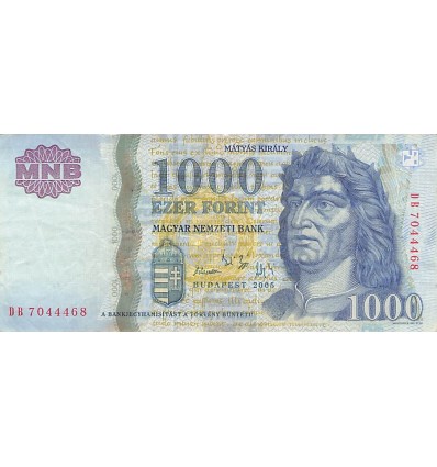 1000 Forint Hongrie 2005