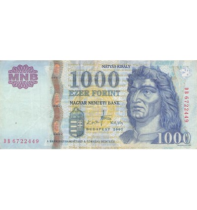 1000 Forint Hongrie 2007