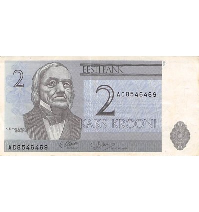 2 Krooni Estonie 1992
