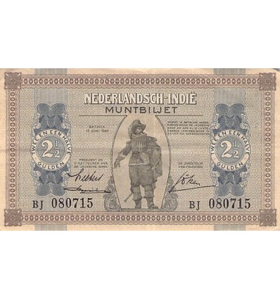 2 1/2 Gulden Indes Hollandaises 1940