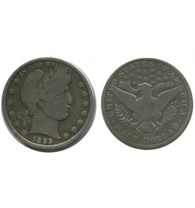 1/2 Dollar Barber Etats - Unis Argent