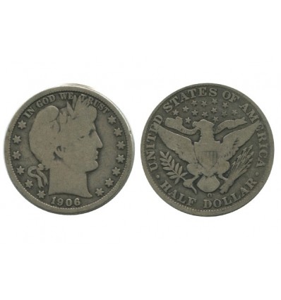 1/2 Dollar Barber Etats - Unis Argent