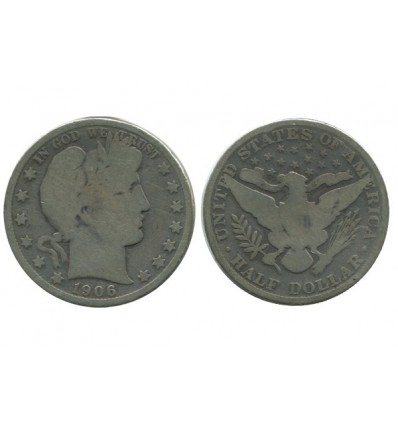 1/2 Dollar Barber Etats - Unis Argent