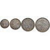 Maundy Set de 1,2,3 et 4 Pence Georges V - Grande Bretagne Argent
