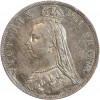 1/2 Couronne Victoria - Grande Bretagne Argent
