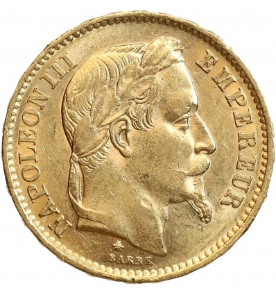 20 Francs Napoléon III Tête Laurée
