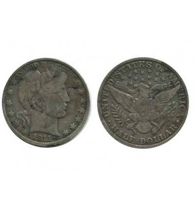 1/2 Dollar Barber Etats - Unis Argent