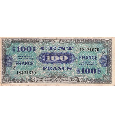 100 Francs Drapeau France 1944