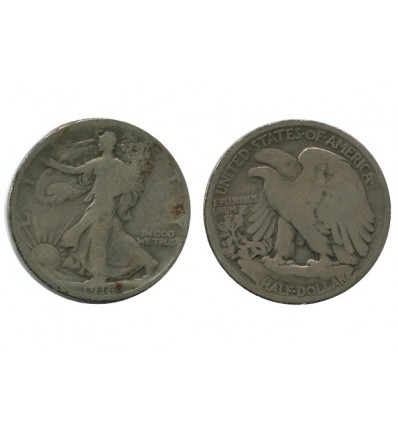 1/2 Dollar Liberte Etats - Unis Argent