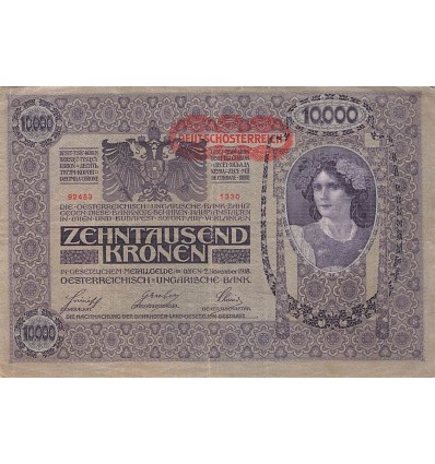 10000 Couronnes Autriche 1919