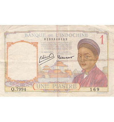 1 Piastre Indochine (1946)
