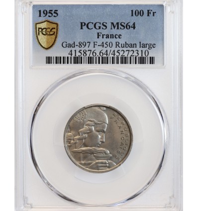 100 Francs Cochet 1955 PCGS MS 64