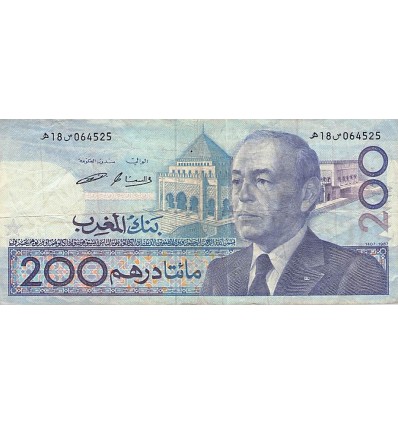 200 Dirhams Maroc 1987