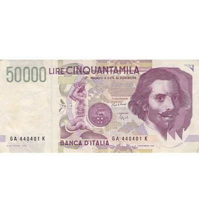 50 000 Lire Italie 1992