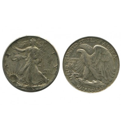 1/2 Dollar Liberte Etats - Unis Argent