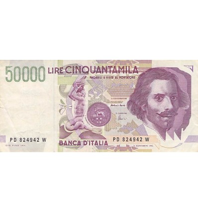 50 000 Lire Italie 1992