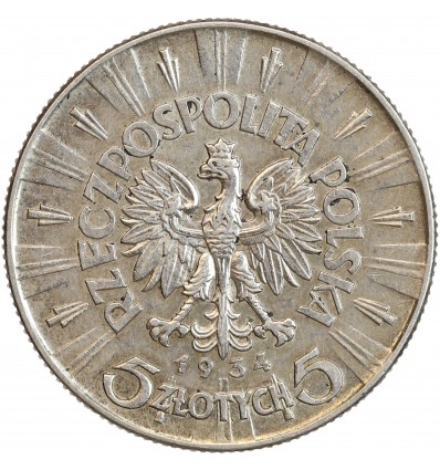 5 Zloty Joseph Pilsudski Pologne Argent
