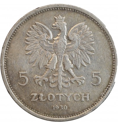 5 Zloty 100ème Anniversaire de la Révolte 1830-1930 Pologne Argent