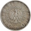 10 Zloty Josef Pilsudski Pologne Argent