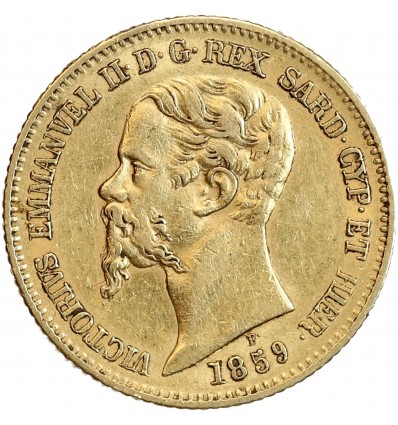 20 Lires Victor Emmanuel II - Italie Sardaigne