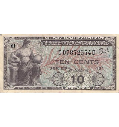 10 Cents Etats-Unis d'Amérique (1951)