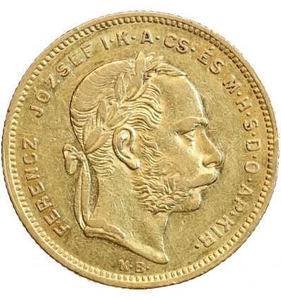 8 Forints - 20 Francs François Joseph Ier - Hongrie