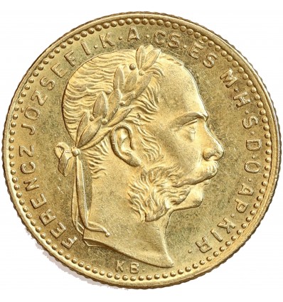 8 Forints - 20 Francs François Joseph Ier - Hongrie