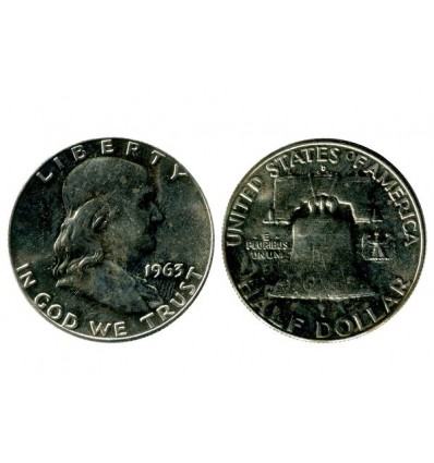 1/2 Dollar Franklin Etats - Unis Argent