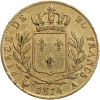 20 Francs Louis XVIII Buste Habillé - Variété 4 Long