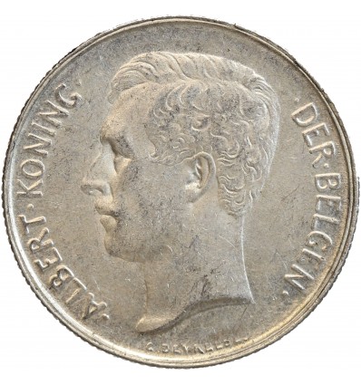 2 Francs Albert Ier Légende Flamande - Belgique Argent