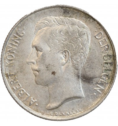 2 Francs Albert Ier Légende Flamande - Belgique Argent