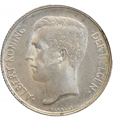 2 Francs Albert Ier Légende Flamande - Belgique Argent