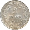 2 Francs Albert Ier Légende Flamande - Belgique Argent