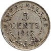 5 Cents Georges VI - Canada Terre Neuve Argent