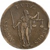 Jeton en Cuivre Louis XIV Réforme de la Justice