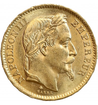 20 Francs Napoléon III Tête Laurée