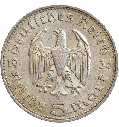 5 Marks Hindenbourg - Allemagne Argent